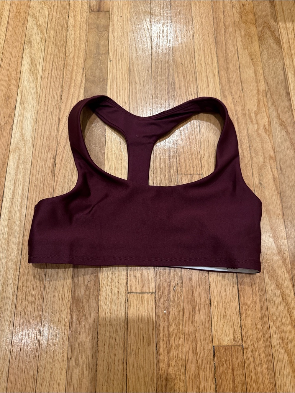 ALO Yoga Burgundy Airlift Advantage Racerback Bras size small - Picture 5 of 7